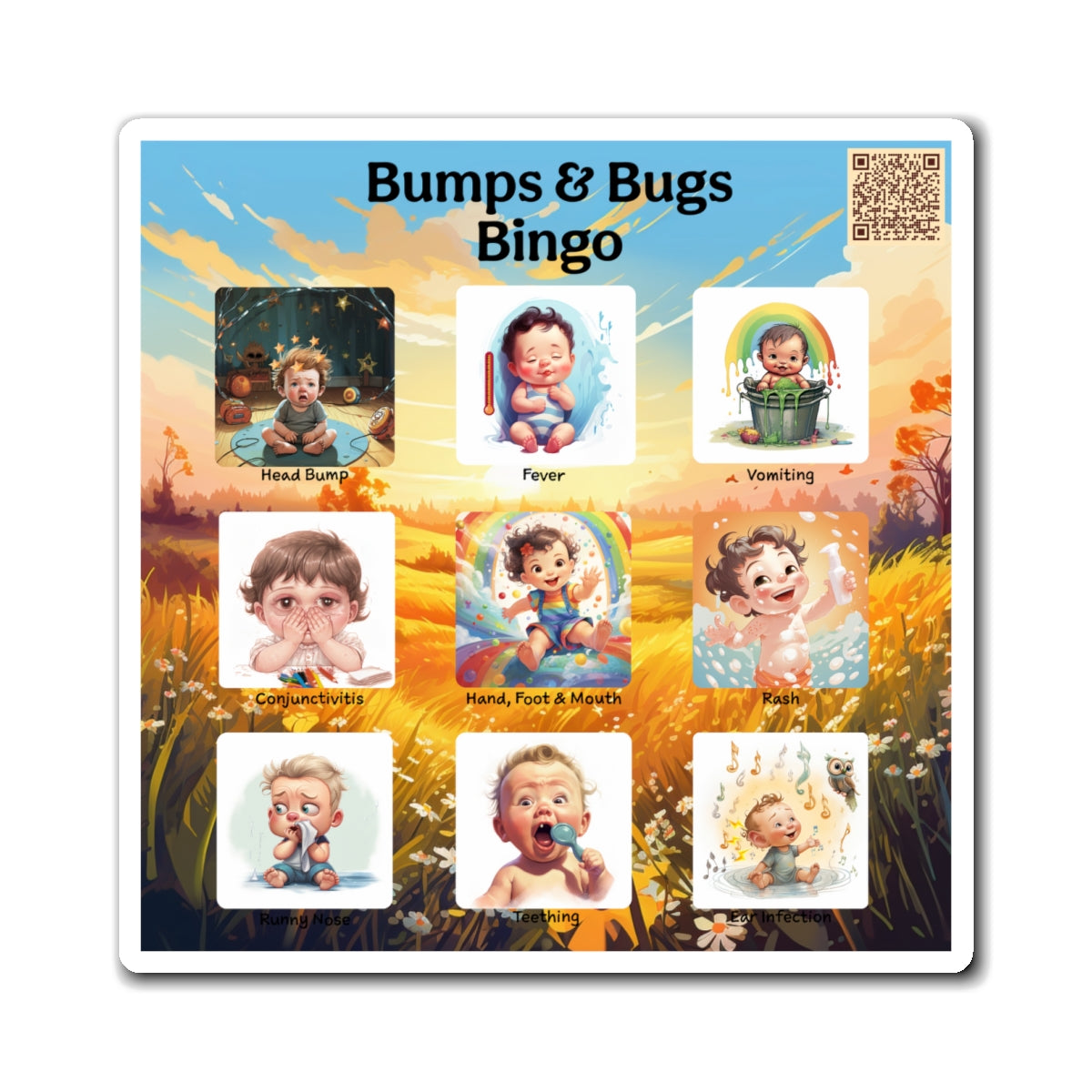 Bumps and Bugs Bingo (Amber)
